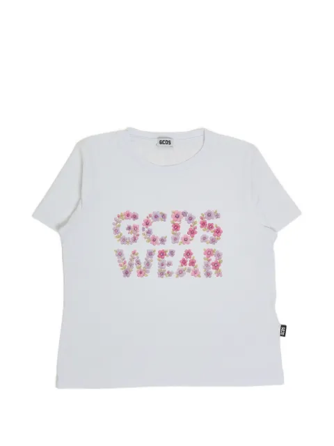 Gcds Kids playera con bordado floral