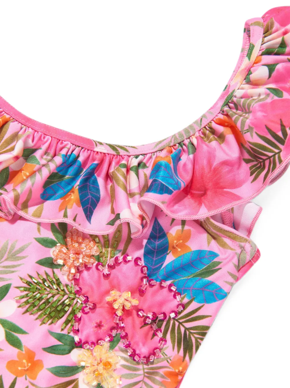 SELINIACTION KIDS Badpak met bloemenprint Roze