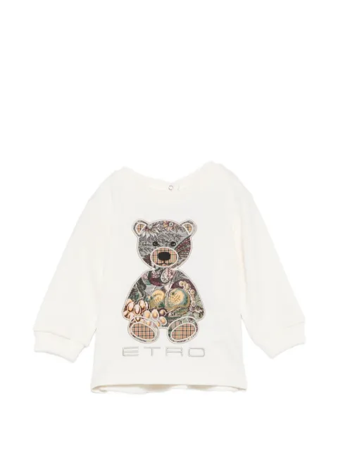 ETRO KIDS teddy bear-patch T-shirt