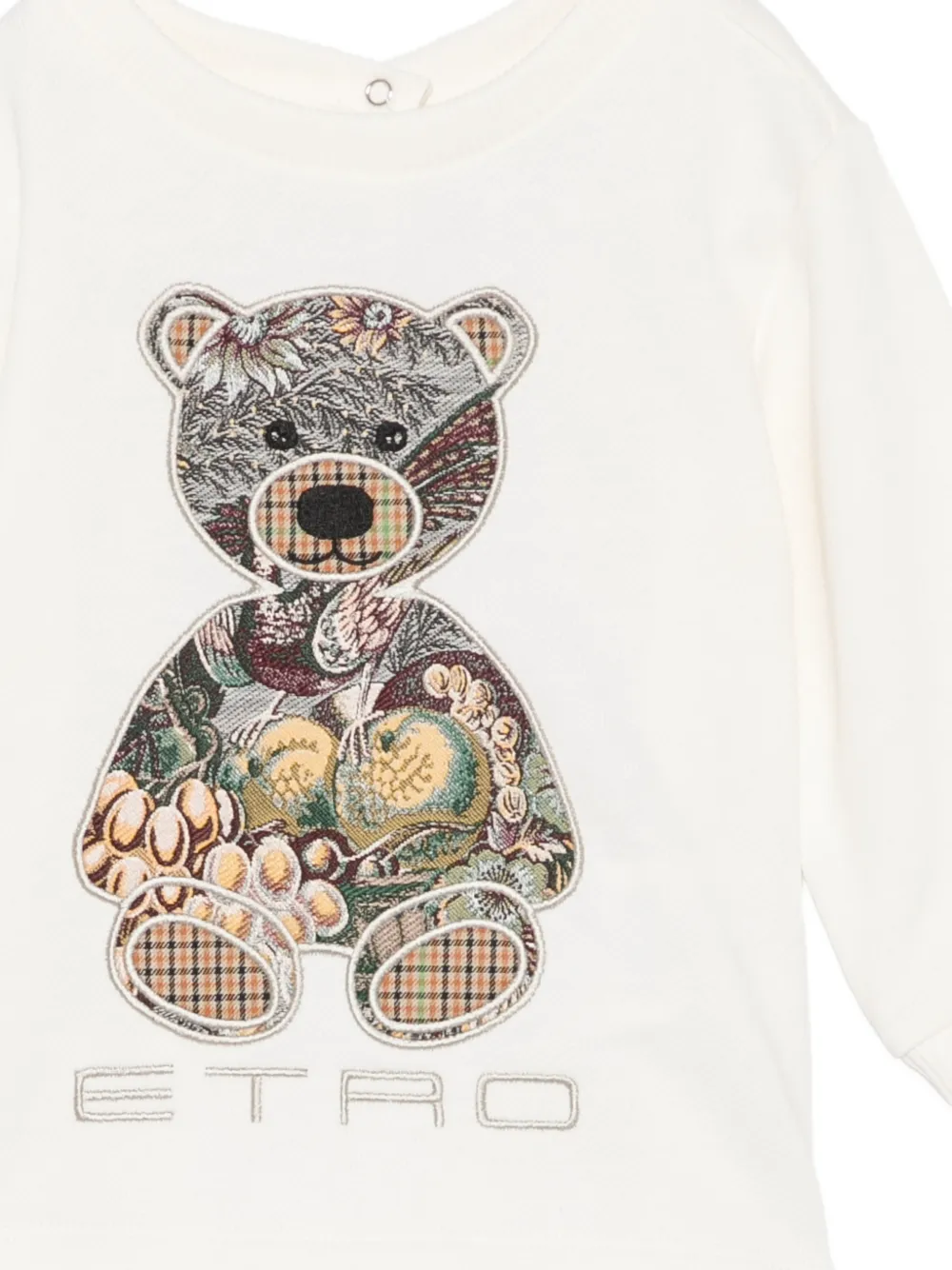 ETRO KIDS T-shirt met teddybeerpatch Beige