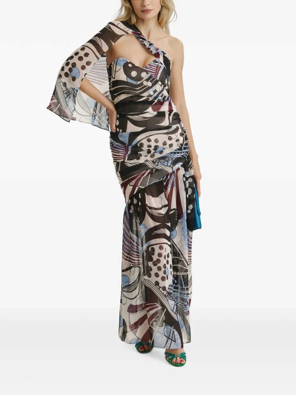 CuAnna Asymmetrische jurk Beige