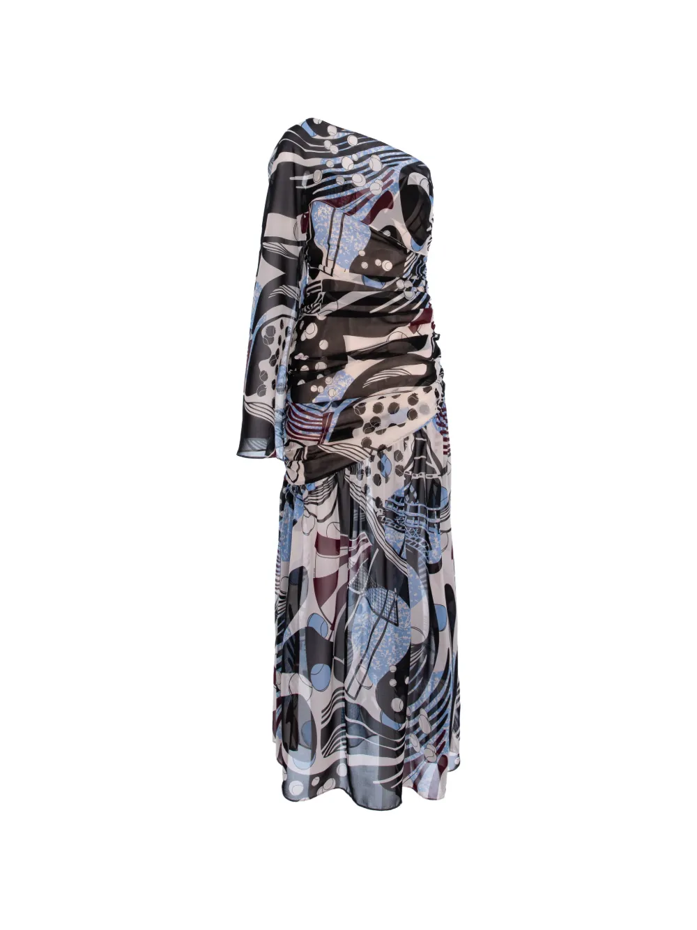 CuAnna one-shoulder ruched dress - Toni neutri