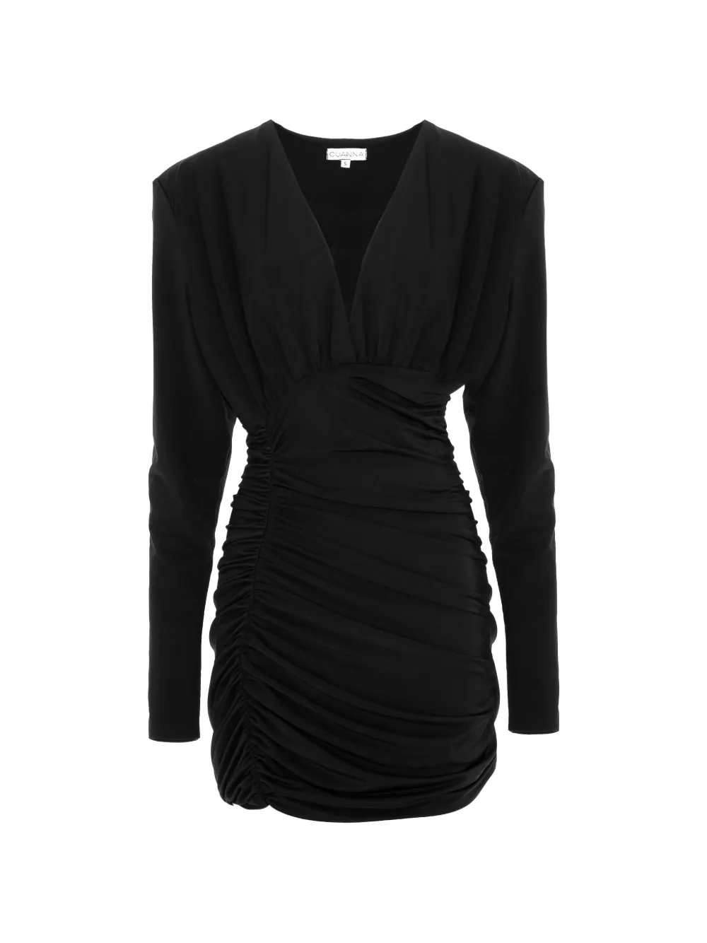 Cuanna Odina Ruched Mini Dress In Blue