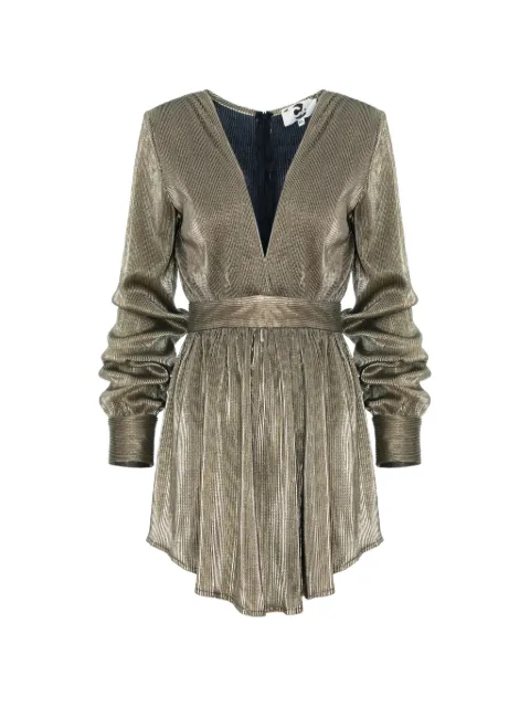 CuAnna Vestido curto Aliana plissado