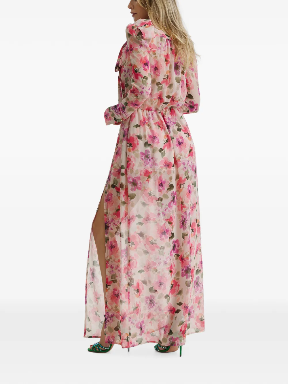 CuAnna Jurk met bloemenprint Beige