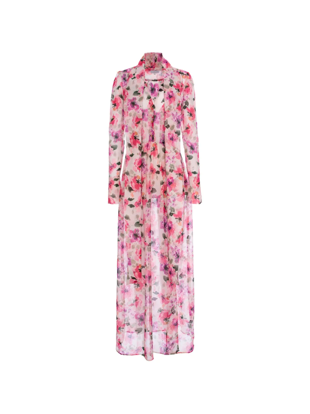 CuAnna floral-print pussy-bow dress - Neutrals