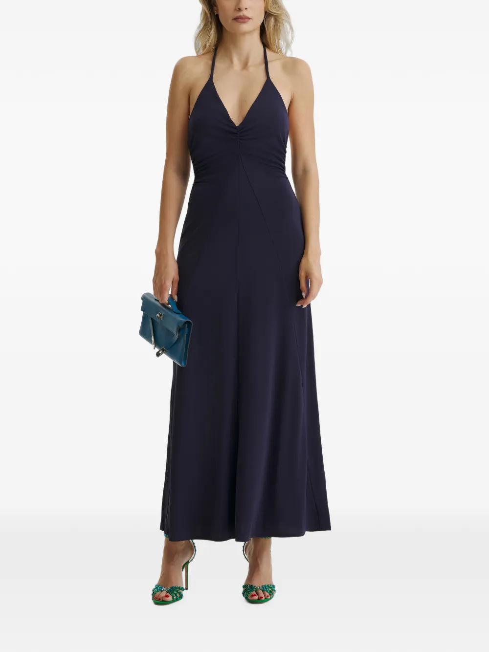 CuAnna Mini-jurk met halternek Blauw