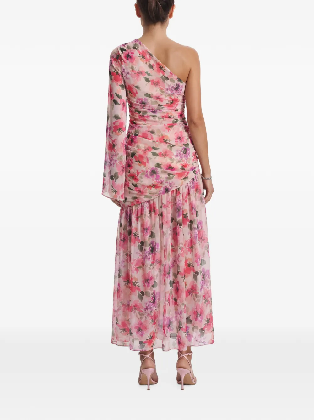 CuAnna Midi-jurk met bloemenprint Roze
