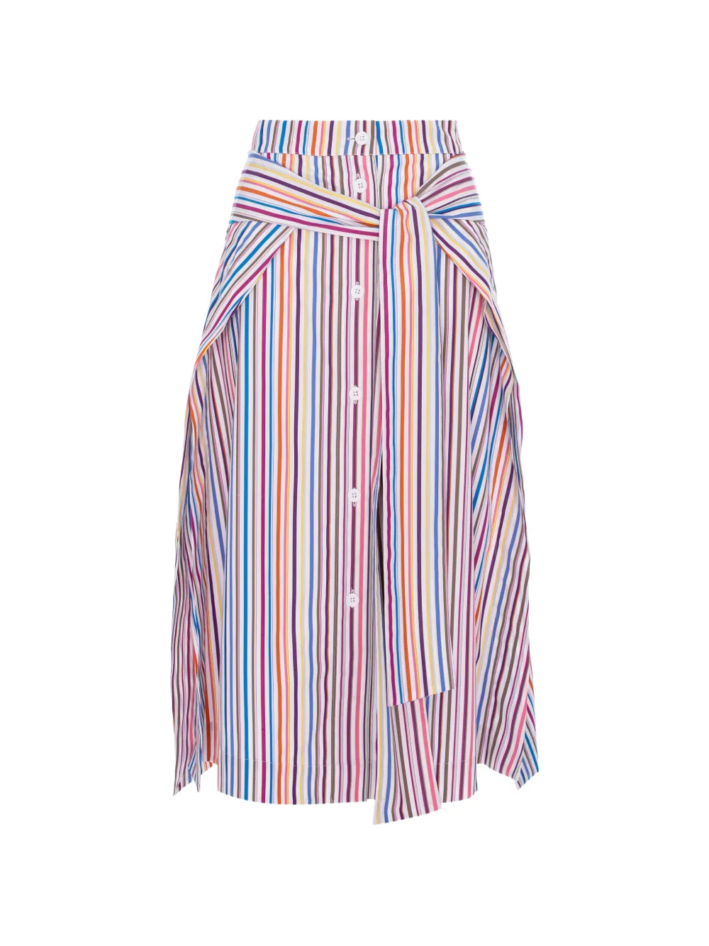 CuAnna striped tie-waist skirt - Bianco