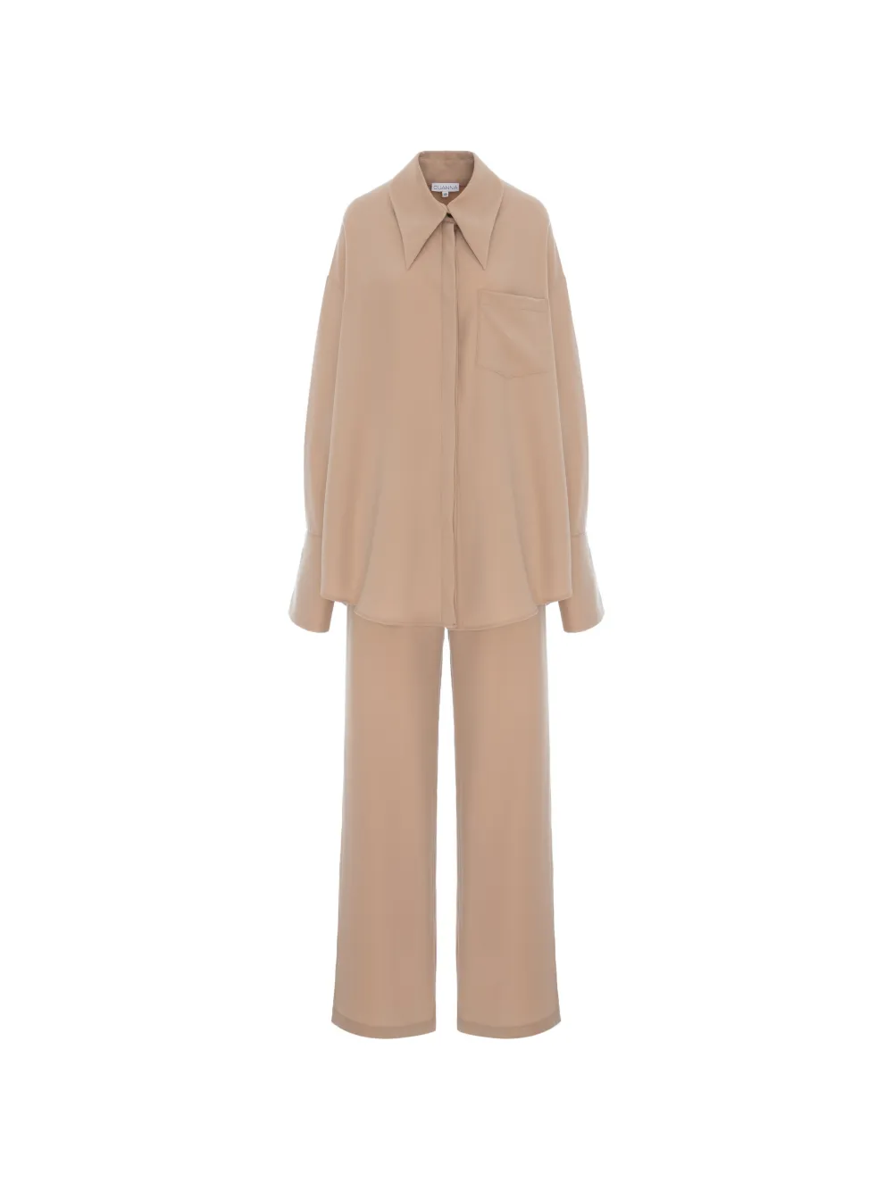 Cuanna Margie Suit Wide-leg Jumpsuit In Neutral