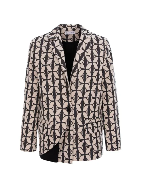 CuAnna chaqueta asimétrica con estampado geométrico