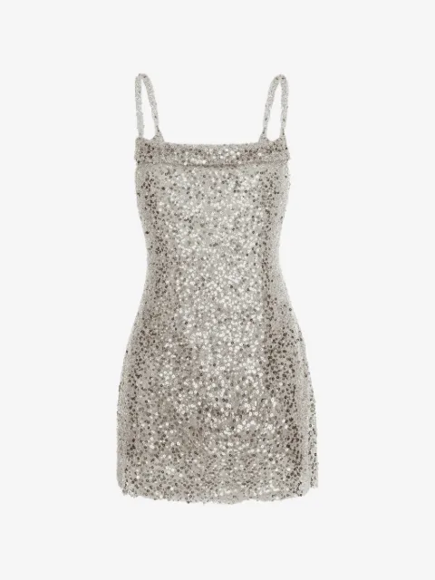 CuAnna Kim sequinned mini dress