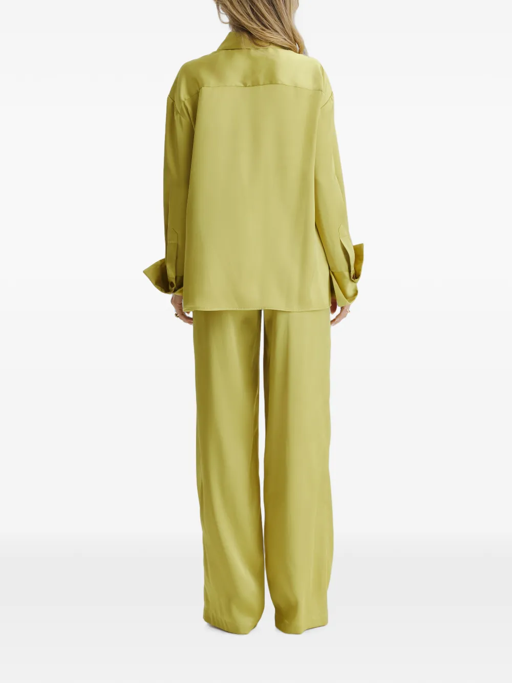 CuAnna Zijden pyjama Groen
