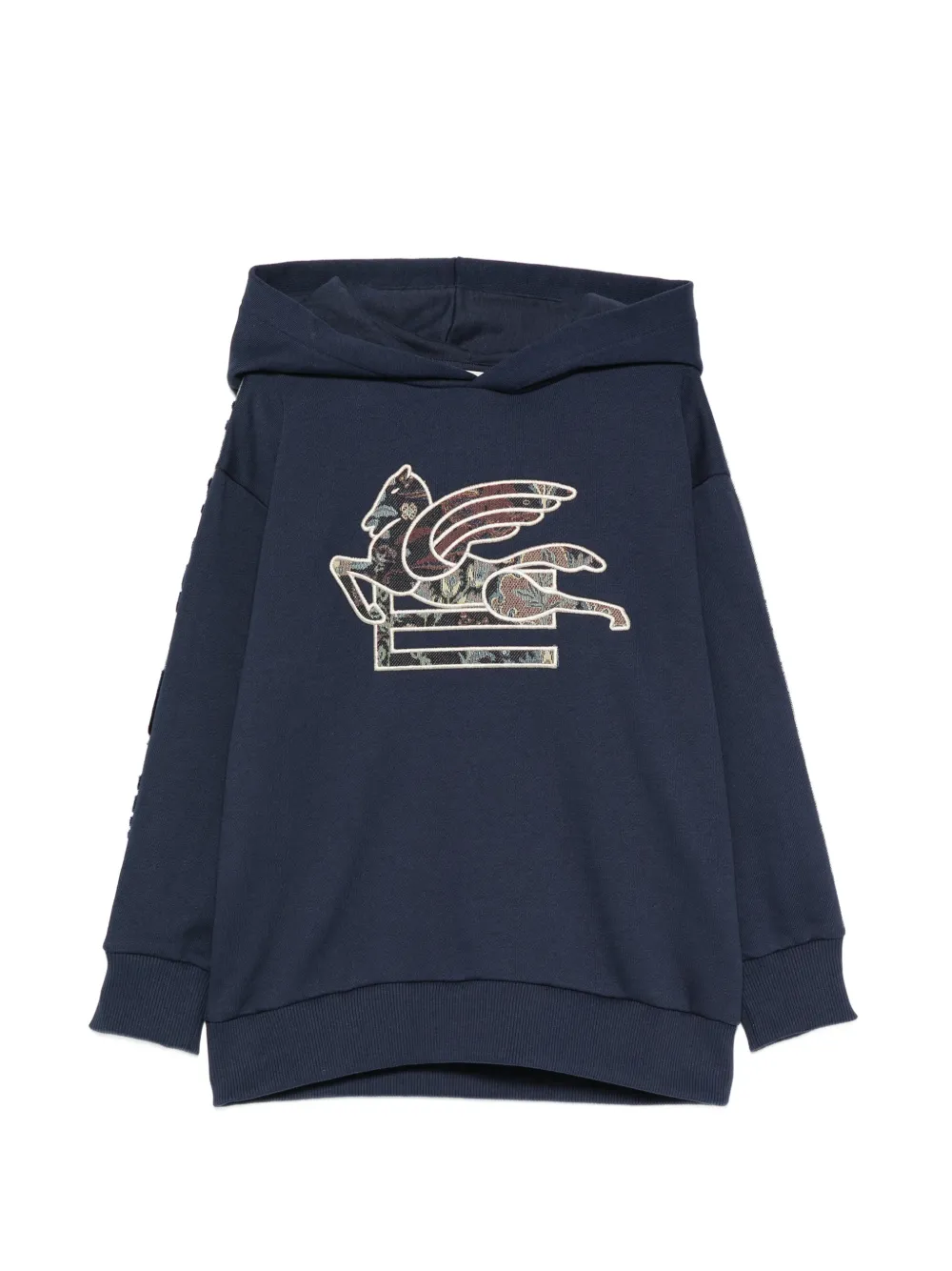 ETRO KIDS Pegasus-patch hoodie - Blau