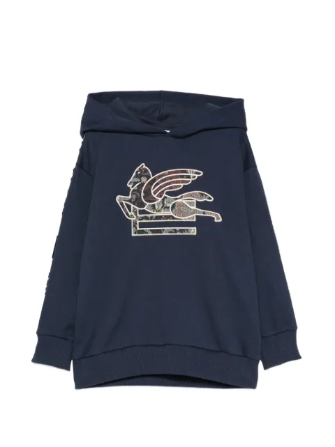 ETRO KIDS hoodie à patch Pegasus