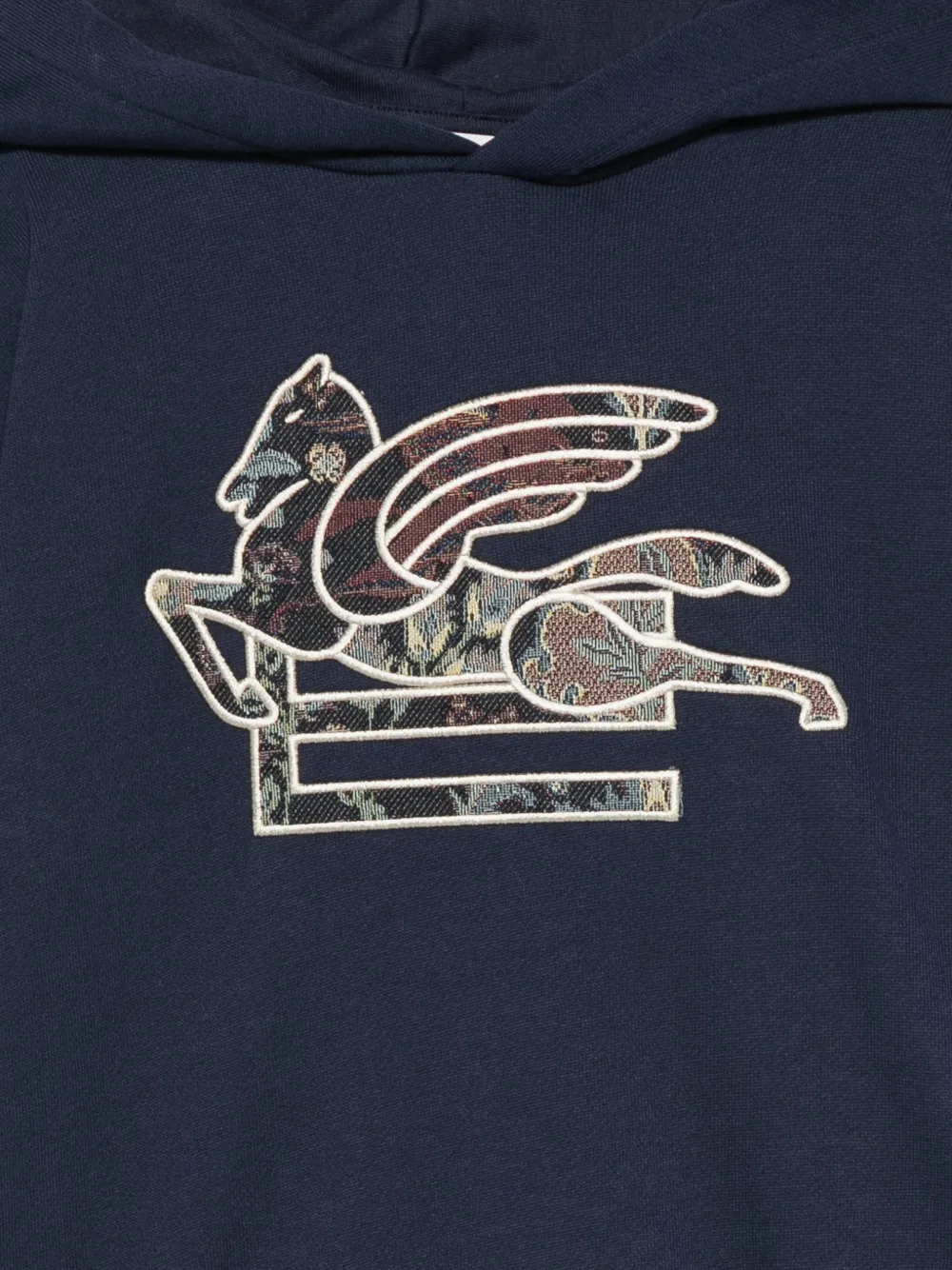 ETRO KIDS Hoodie met Pegasus-patch Blauw