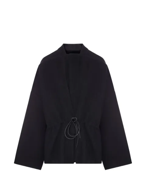 Rick Owens drawstring-waist wool jacket