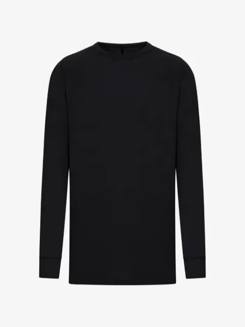Rick Owens raw-cut long-sleeved T-shirt