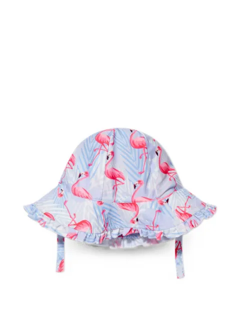 SOLISWIM KIDS flamingo-print bucket hat