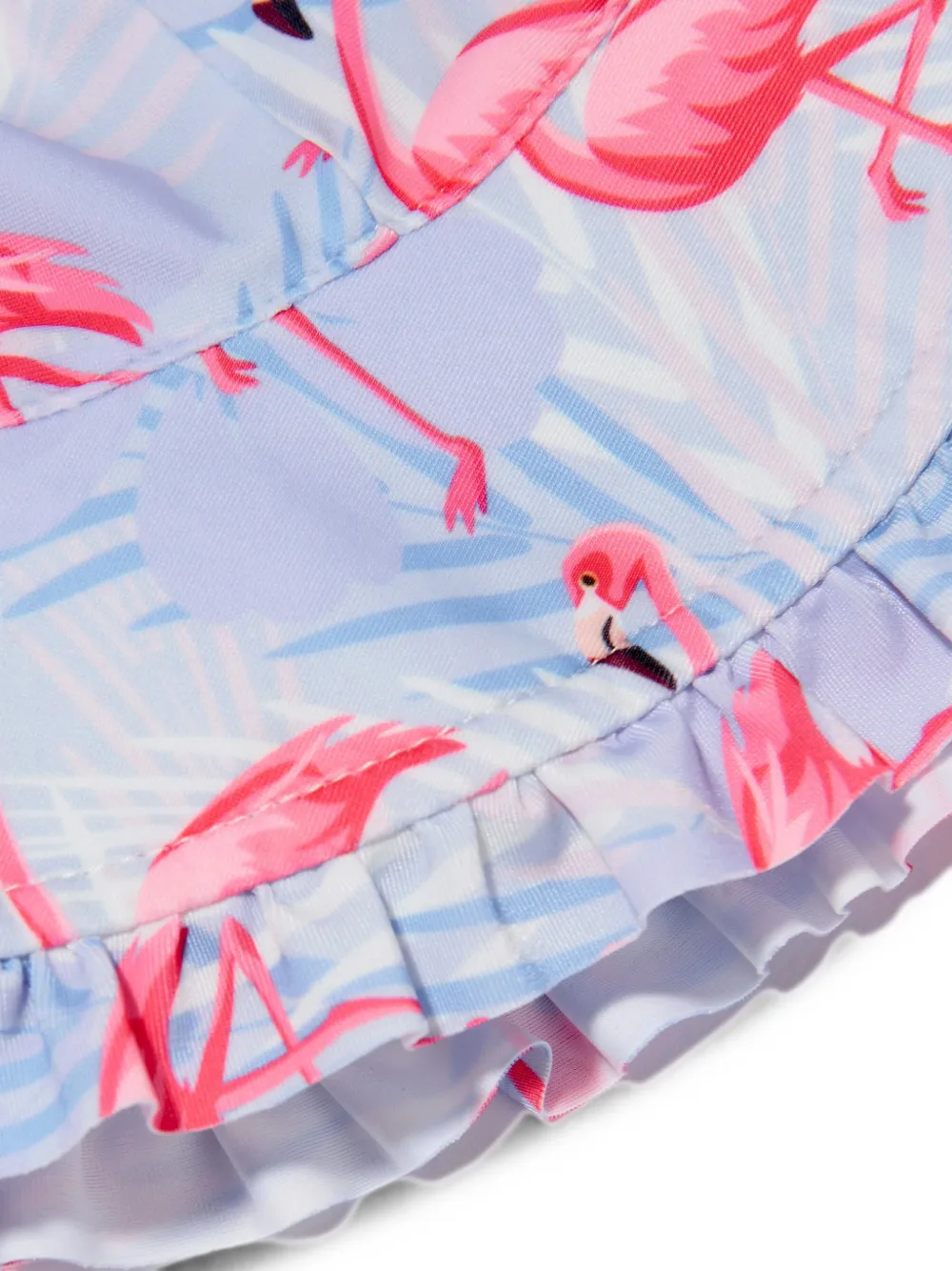 SOLISWIM KIDS Vissershoed met flamingoprint Blauw