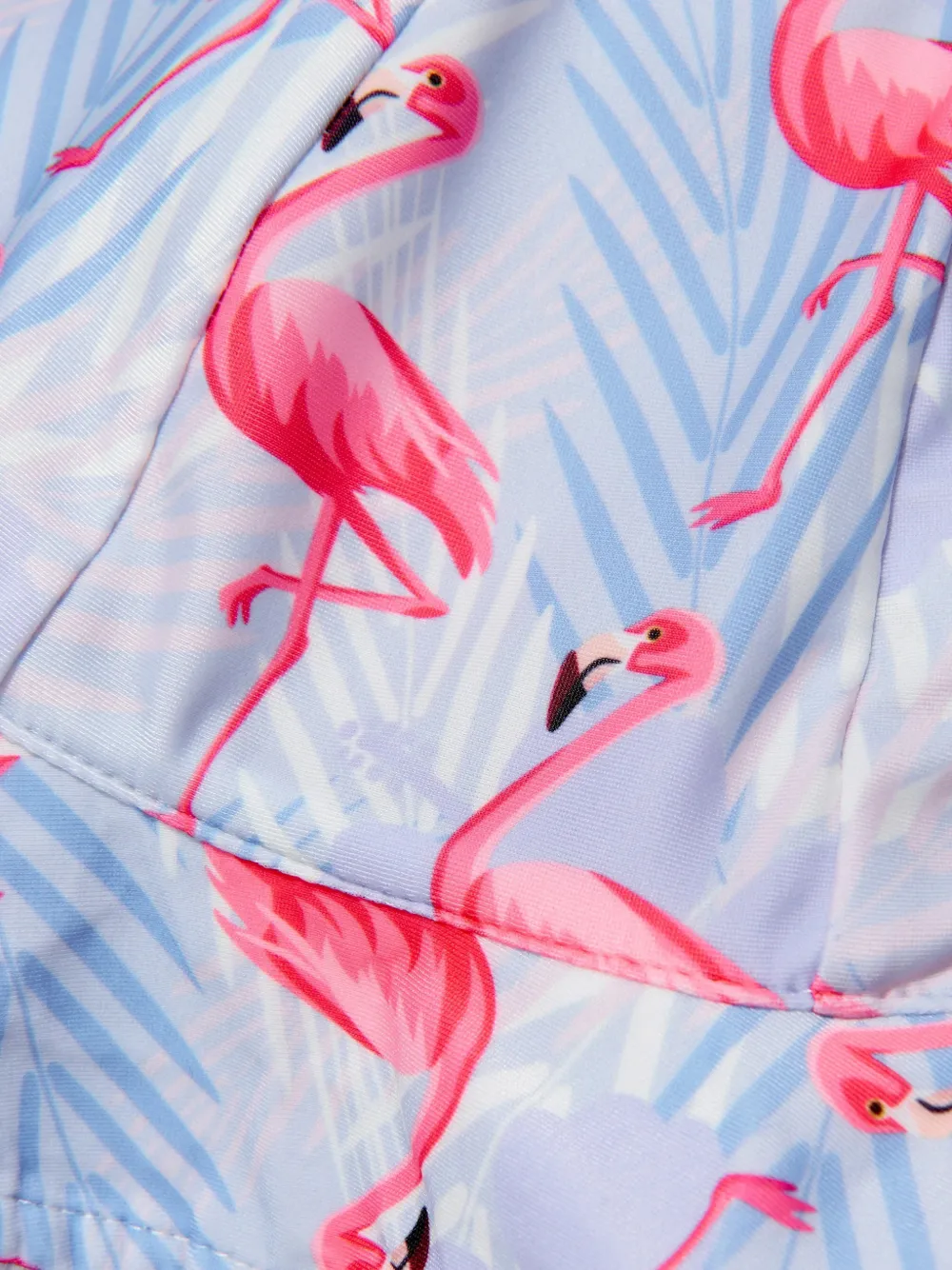 SOLISWIM KIDS Vissershoed met flamingoprint Blauw