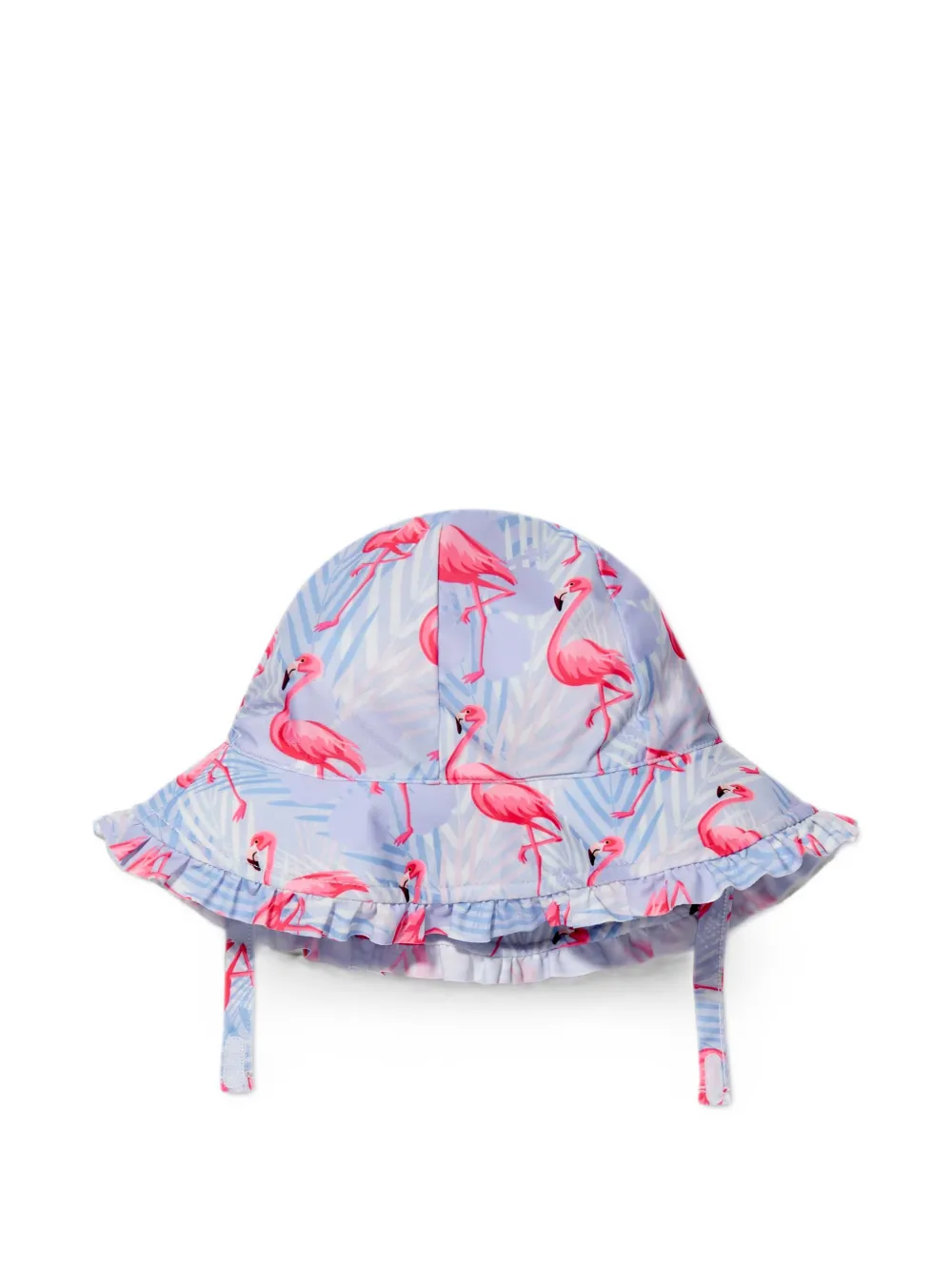 SOLISWIM KIDS Vissershoed met flamingoprint Blauw