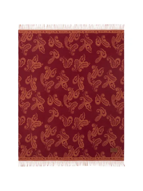 ETRO HOME paisley jacquard blanket