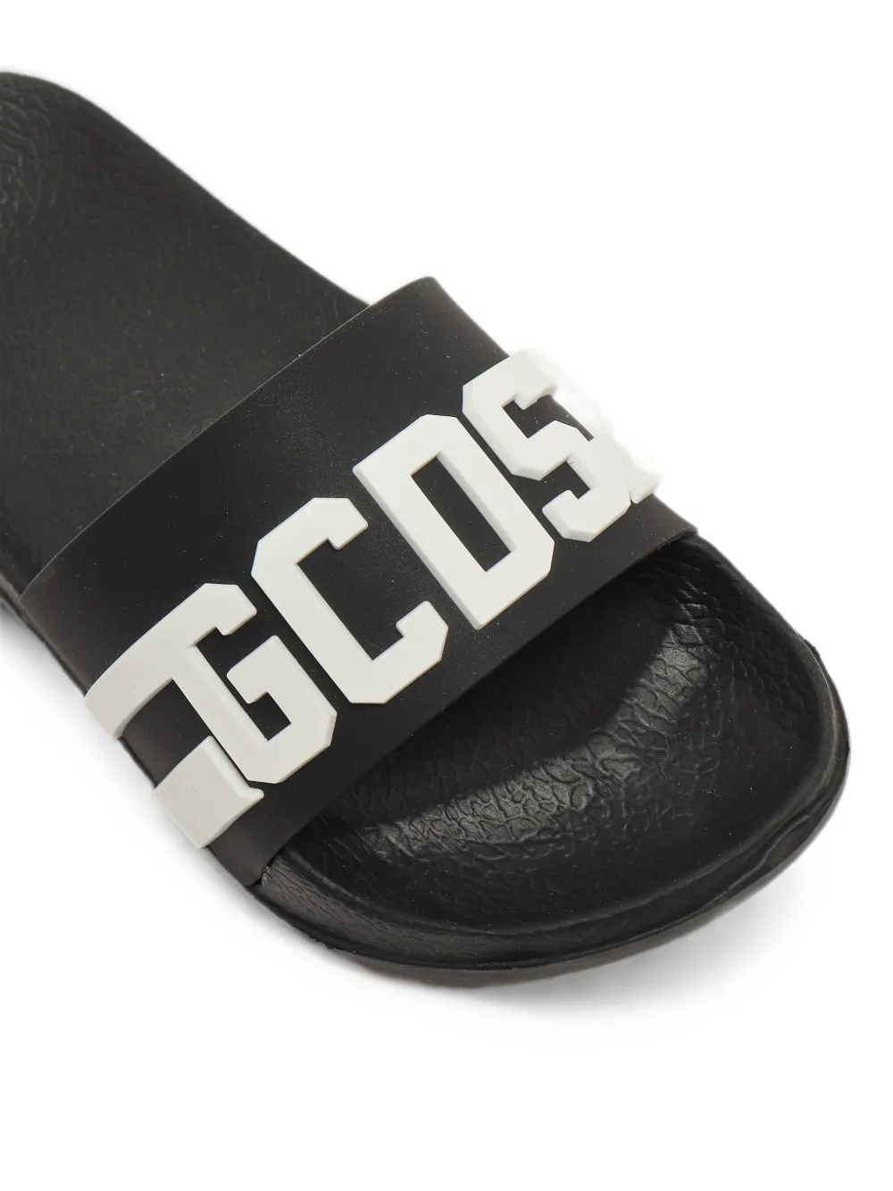 Gcds Kids logo-appliqué slides Zwart