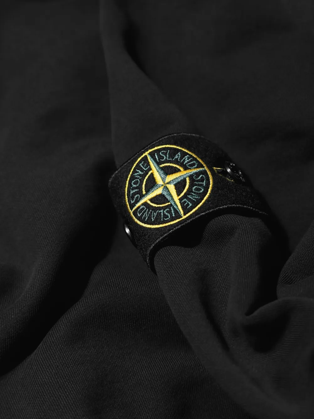 Stone Island Sweater met logopatch Zwart