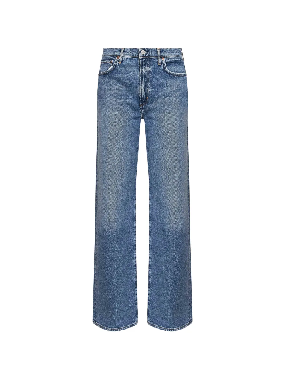 Agolde Relaxed Straight-leg Jeans In Blue
