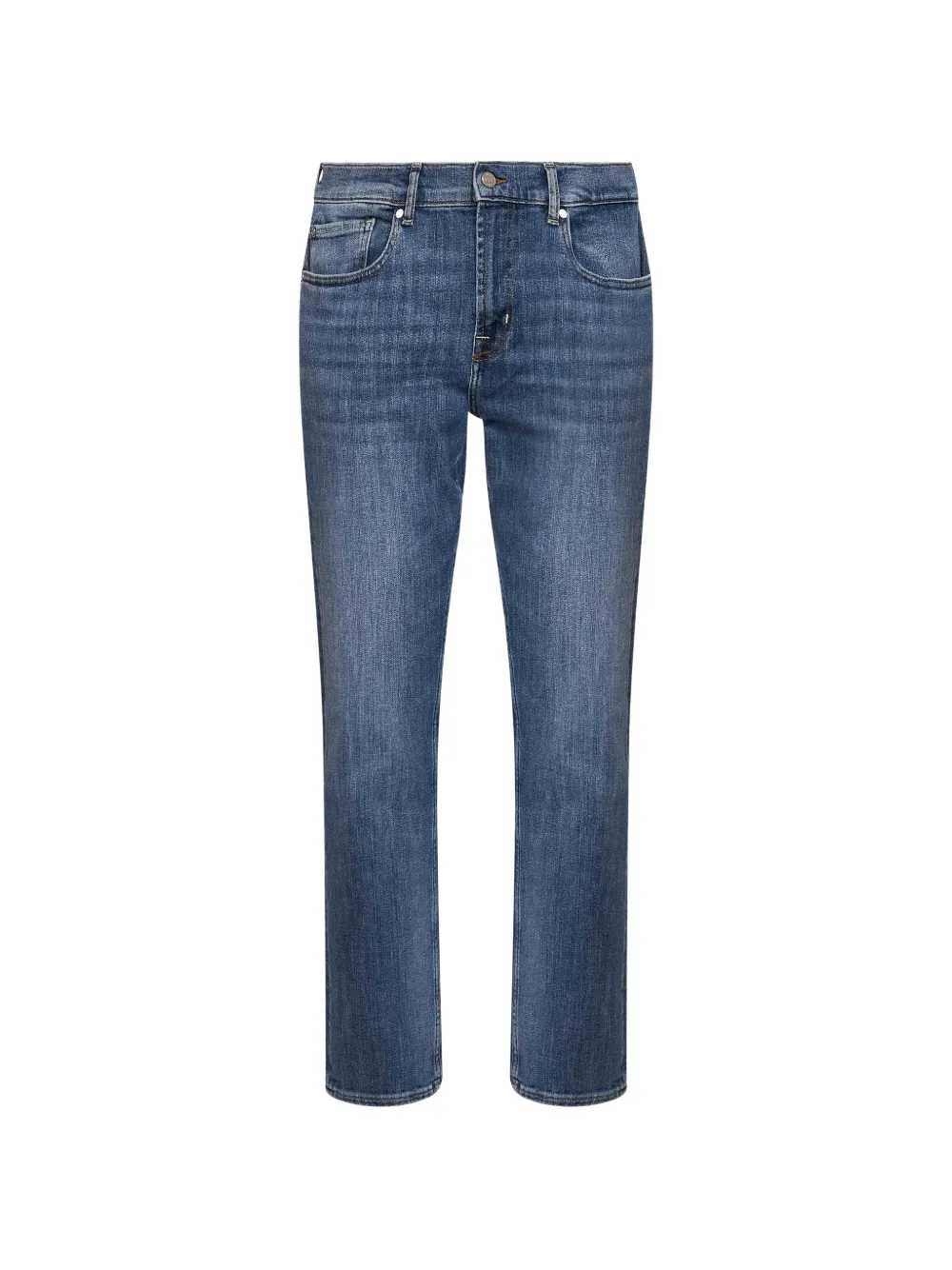 7 For All Mankind faded slim-fit jeans - Blu