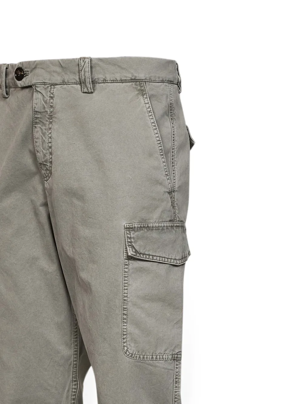 Brunello Cucinelli Katoenen cargo broek Grijs