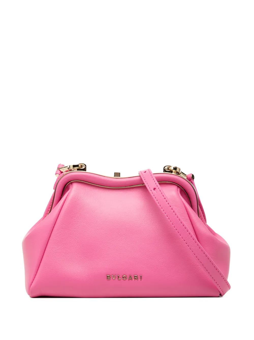Bvlgari Pre-Owned Borsa a tracolla Serpentine Pouch in pelle 2021-2026 - Rosa