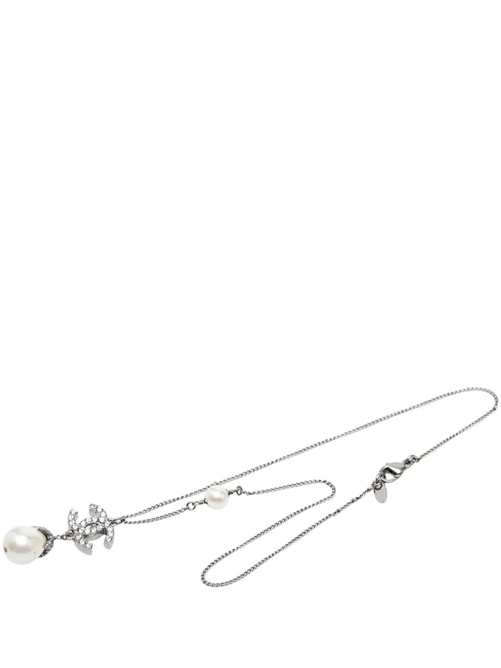 CHANEL Pre-Owned Collana con pendente CC 2008 - Argento