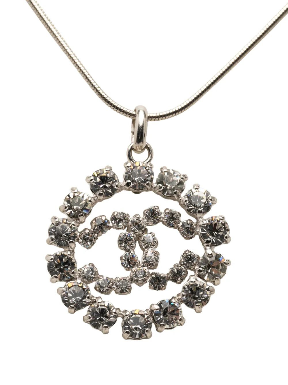 CHANEL Pre-Owned Collana con pendente CC 2000 - Argento