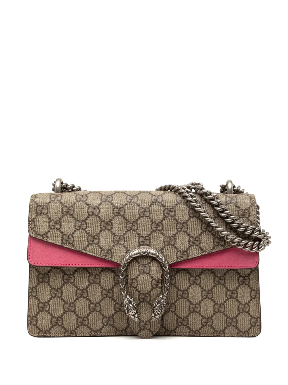 Gucci Pre-Owned 2016-2026 mittelgroße GG Supreme Dionysus Schultertasche - Nude