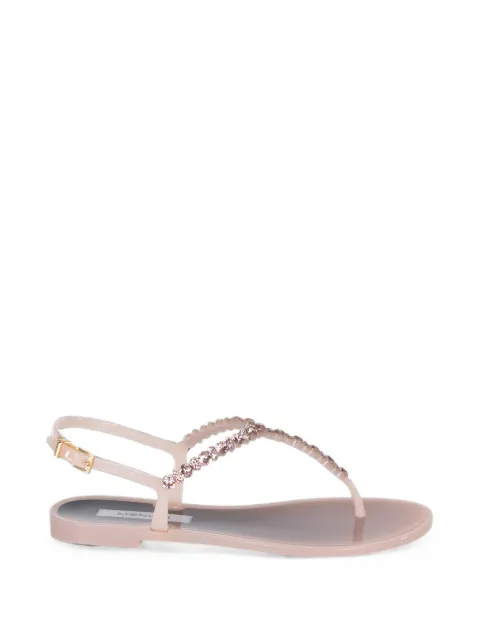 MENGHI sandalias con tira trasera y detalles de cristal