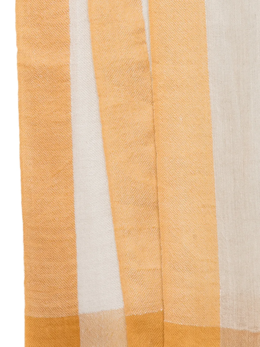 N.Peal Pashmina sjaal met afwerking Bruin