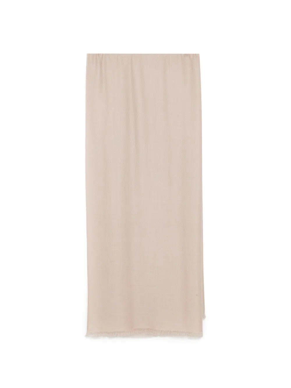 N.Peal Scialle pashmina con frange - Toni neutri