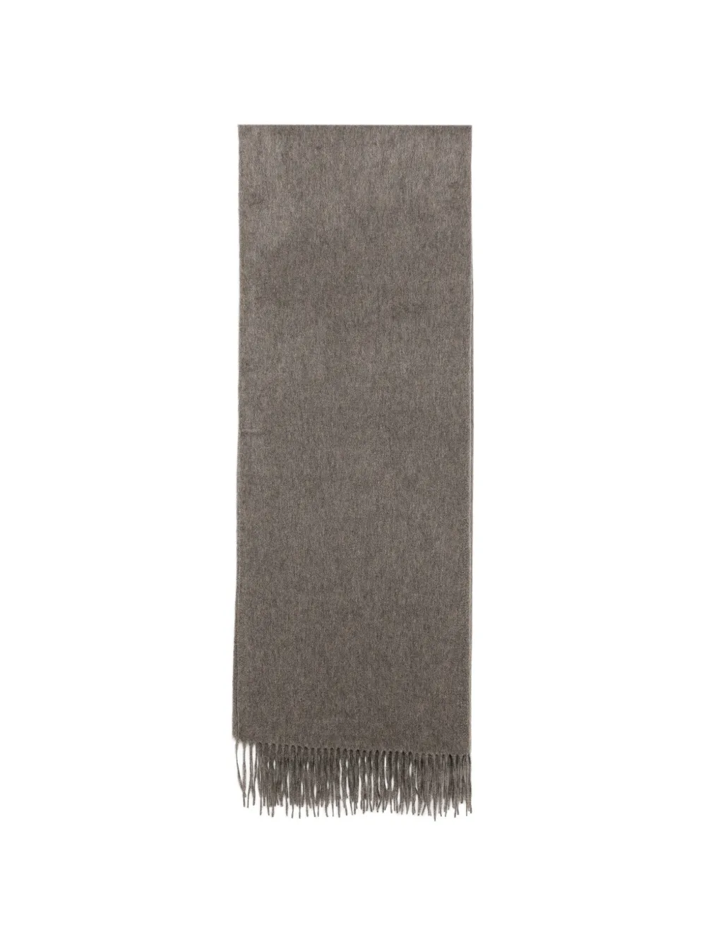 N.Peal Scialle con frange - Grigio