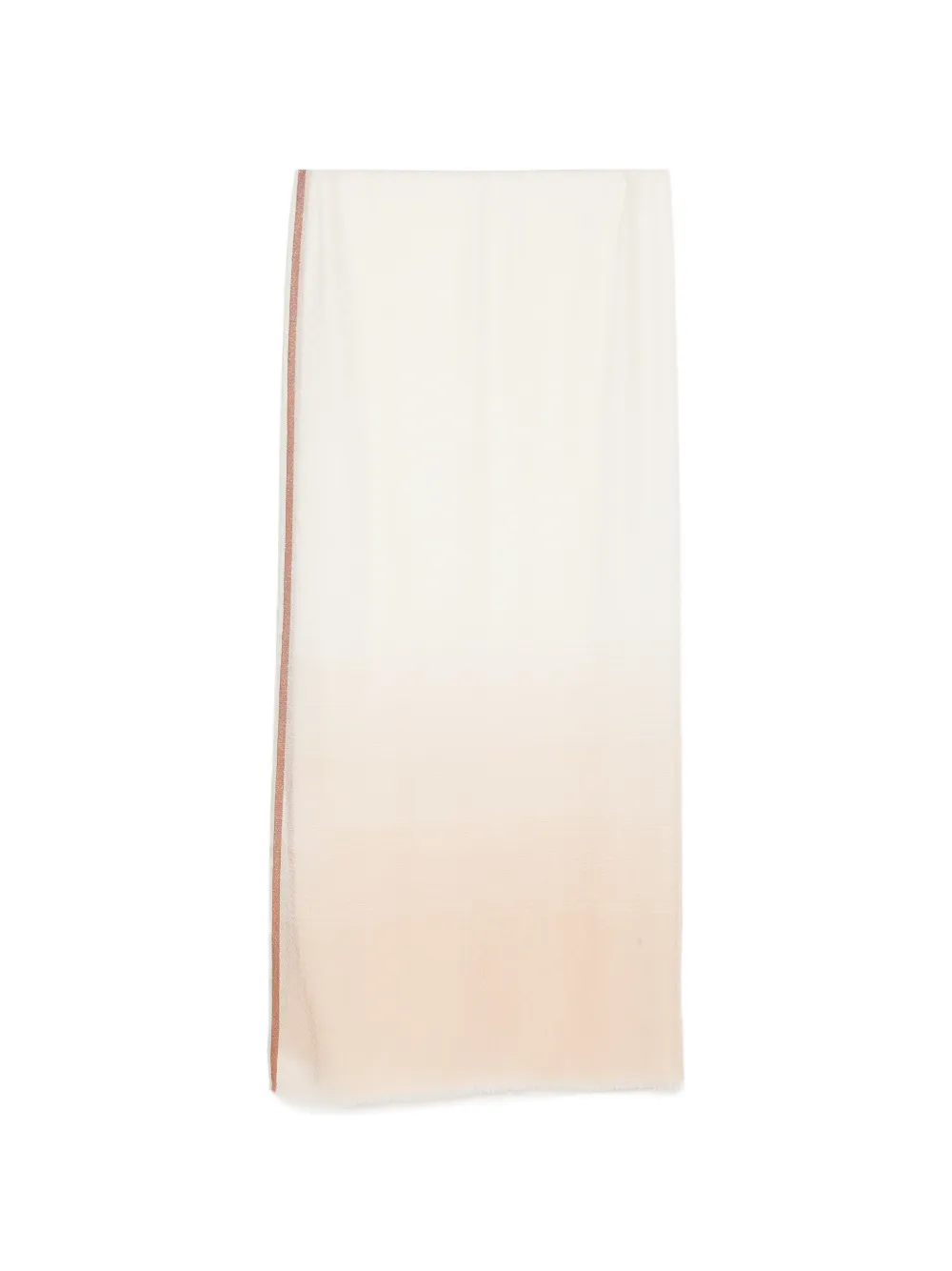 N.Peal Pashmina-Schal mit Borte - Braun
