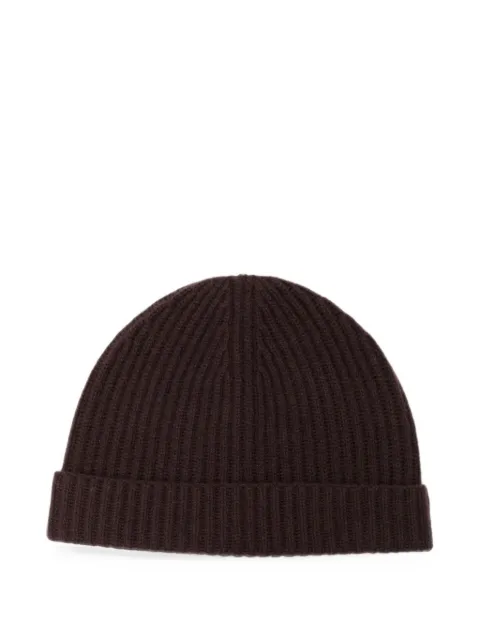 N.Peal ribbed-knit beanie hat