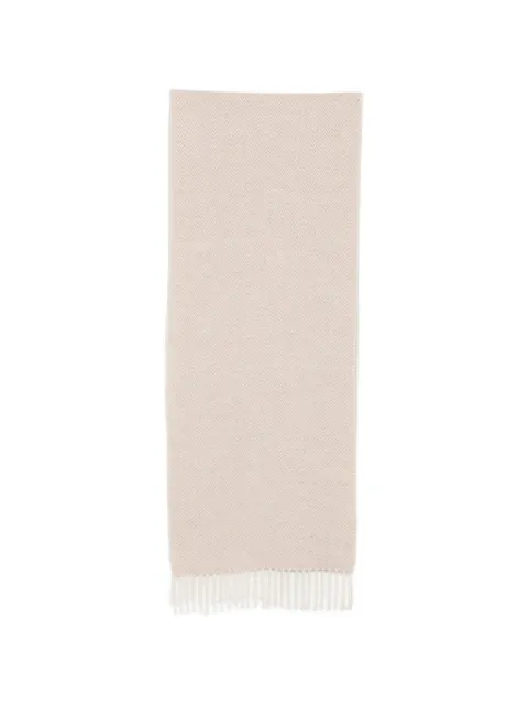 N.Peal herringbone woven scarf