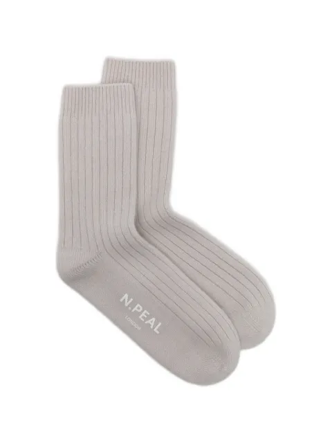 N.Peal ribbed bed socks