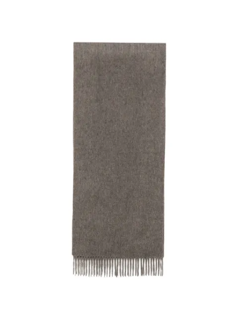 N.Peal fringed woven scarf