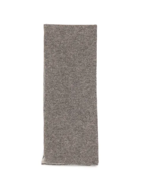 N.Peal two-tone cashmere scarf