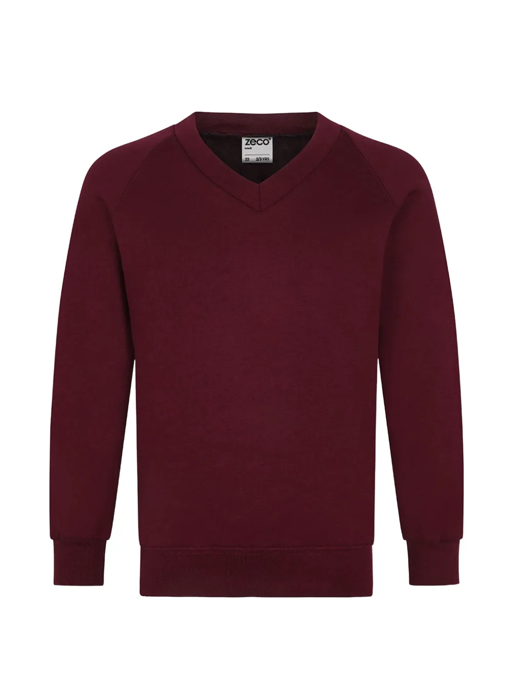 Zeco Schoolwear kids V-neck sweatshirt - Rosso