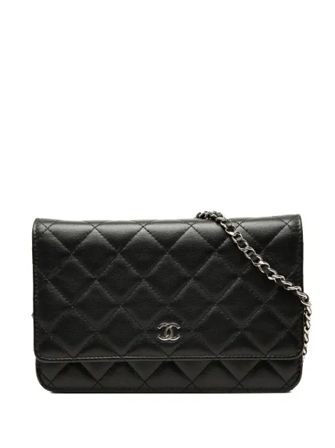 CHANEL Pre-Owned 2019 CC Quilted Lambskin Wallet On Chain crossbody bag