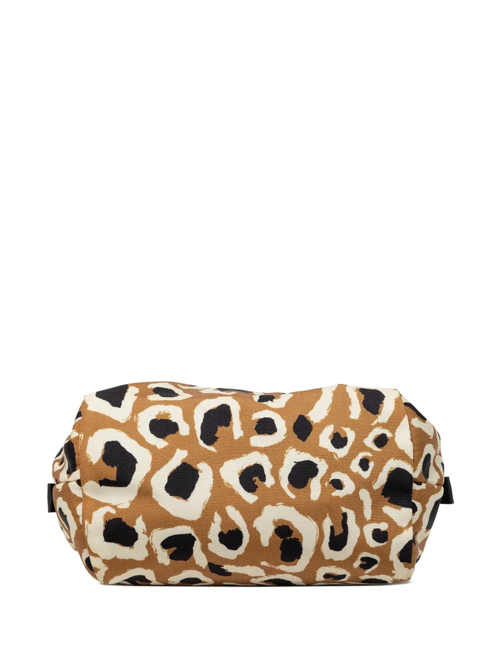 Gucci Pre-owned 2000-2015 Leopard Print Canvas Pouch in Brown, view 3
