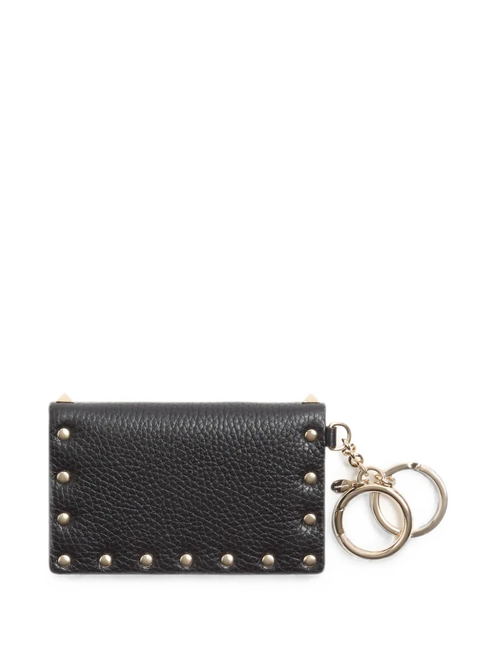 Valentino Garavani Rockstud bedel van korrelig kalfsleer Zwart
